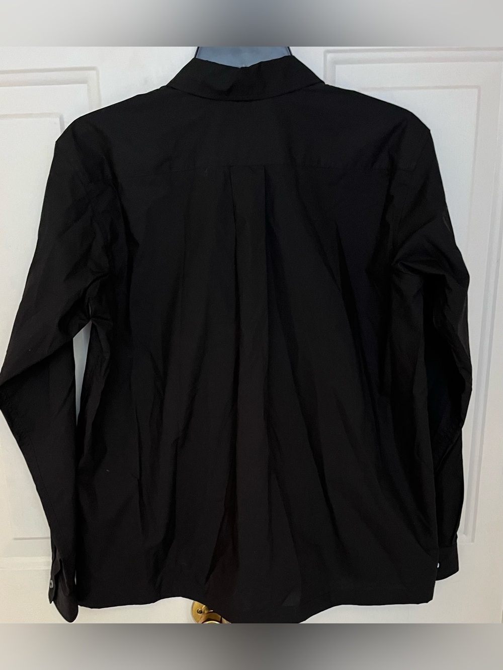 Sofie D'Hoore Long Sleeve Gathered Hem Shirt Jacket Black - Picture 2 of 7